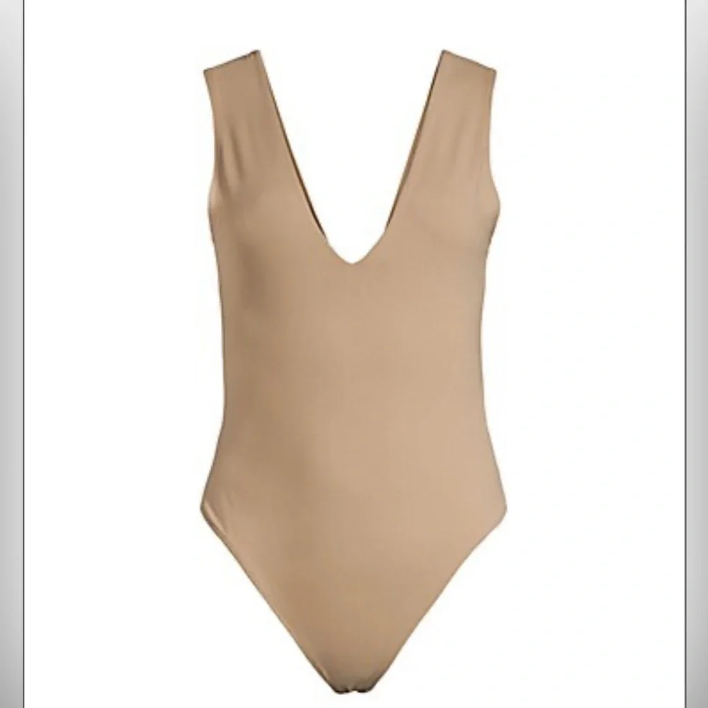 Free People | Keep It Sleek V-neck Sleeveless Bodysuit - Picture 6 of 15